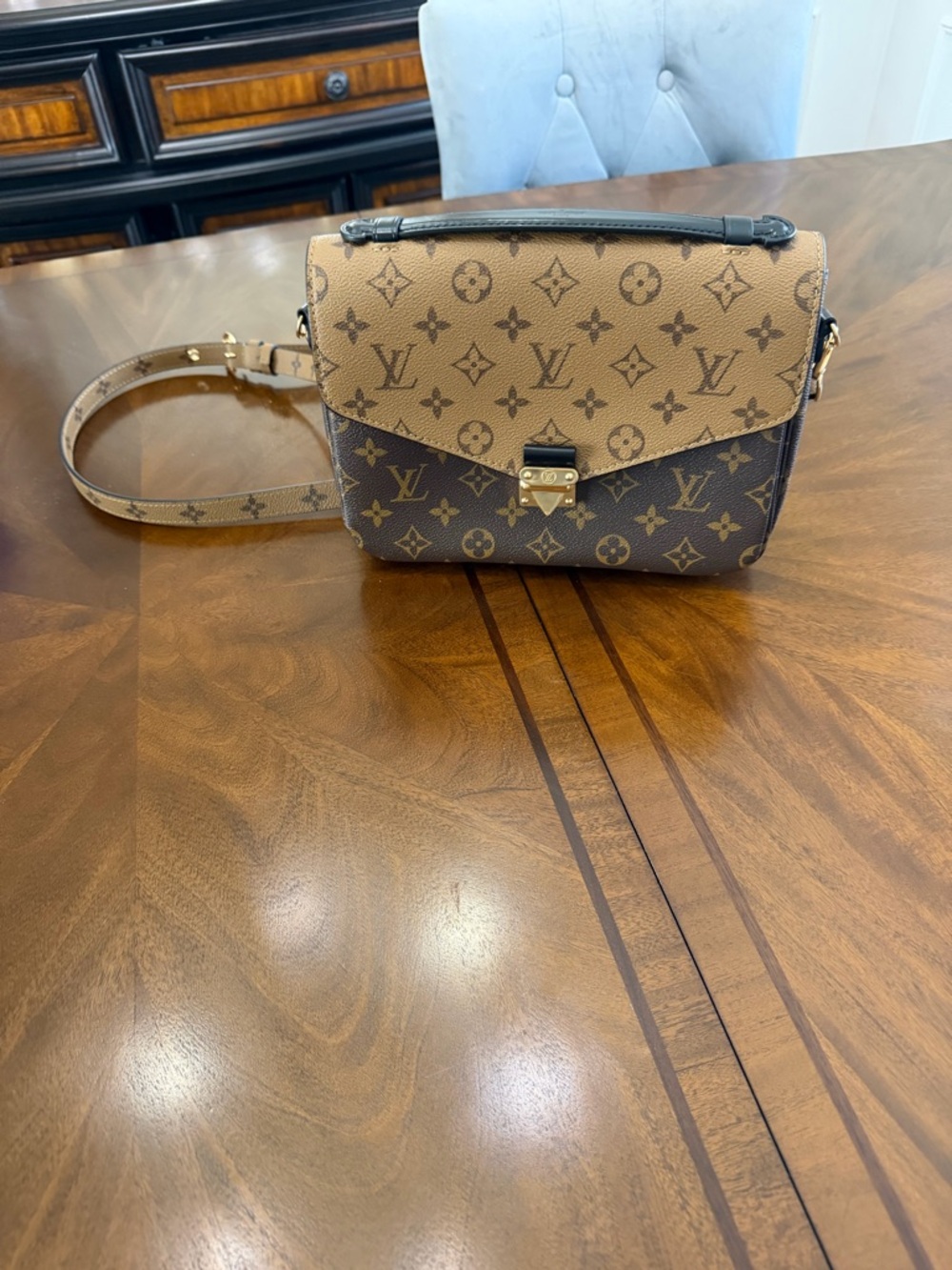 Louis Vuitton Two-Tone Monogram Crossbody in Brown and Tan